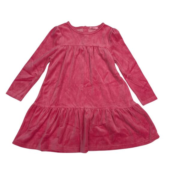 NWT Bisby Size 3 Rose Velour Lisle Dress - Picture 1 of 5